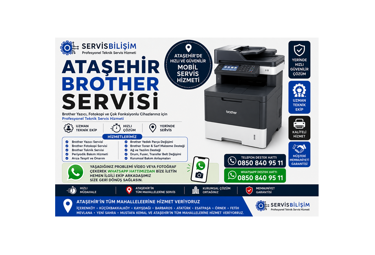 Ataşehir Brother Servisi 0850 840 95 11