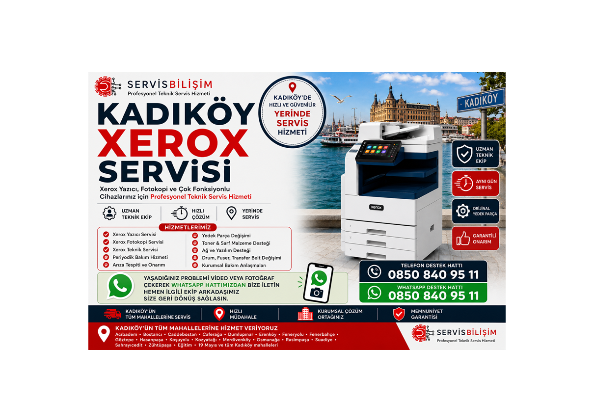 Kadıköy Xerox Servisi 0850 840 95 11