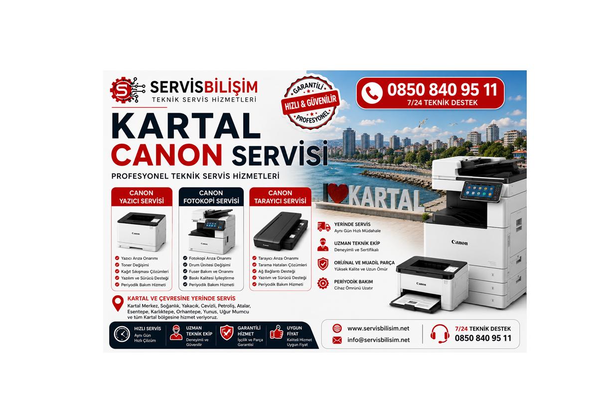 Kartal Canon Servisi 0850 840 95 11