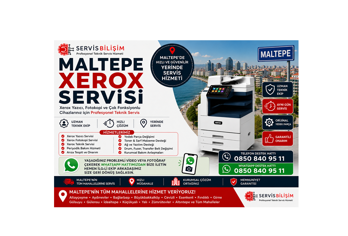 Maltepe Xerox Servisi 0850 840 95 11
